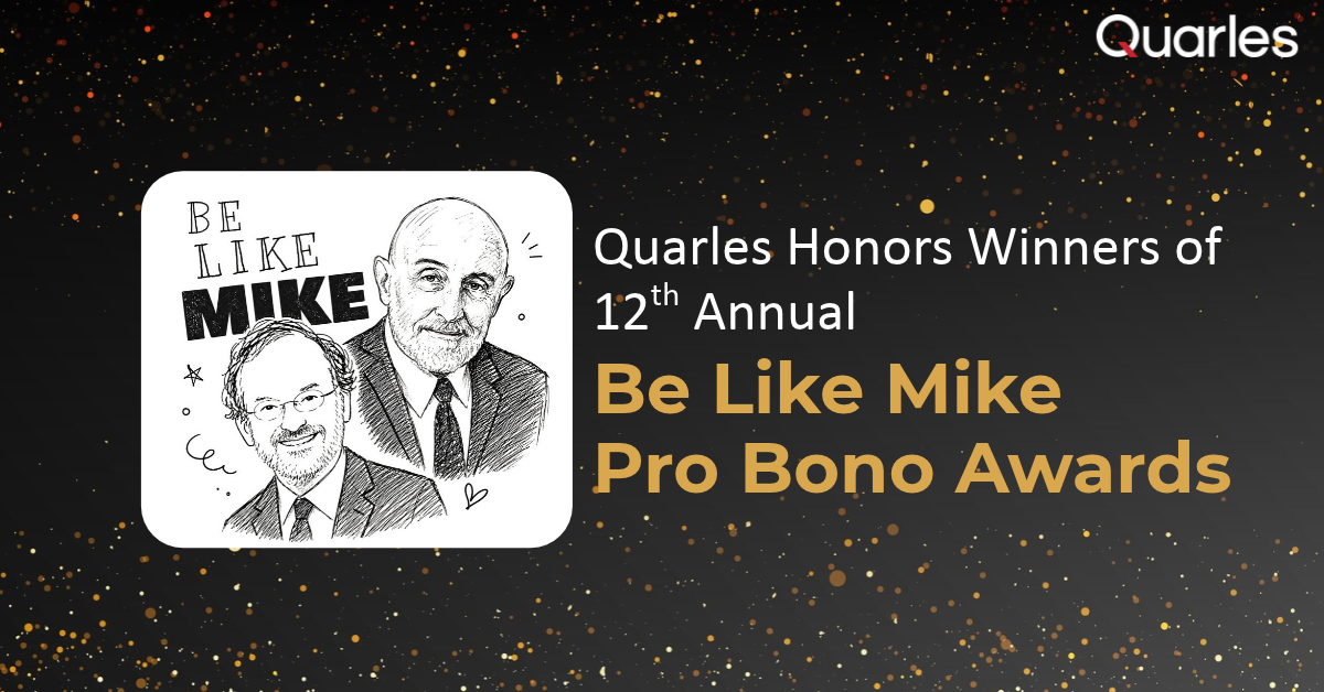 Natural Rights Def Gov Quarles Honors Winners of 12th Annual Be Like Mike Pro Bono Awards ...